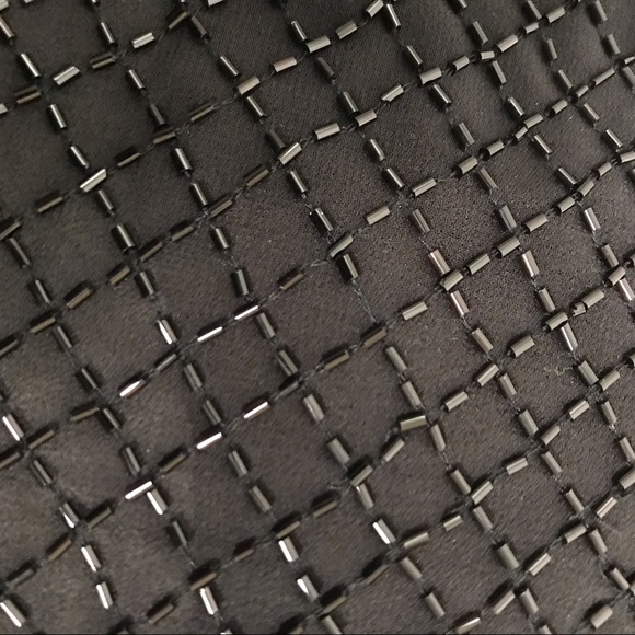 Needle & Thread black embellished hand beaded long tunic top size 8 - Picture 11 of 13